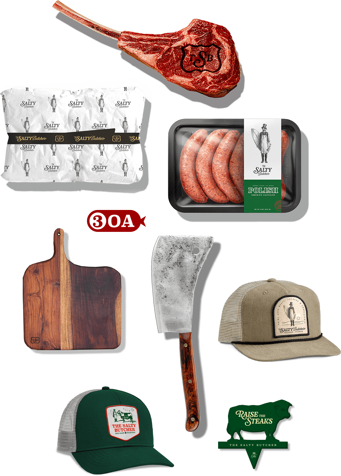salty butcher meat collage iwdff design