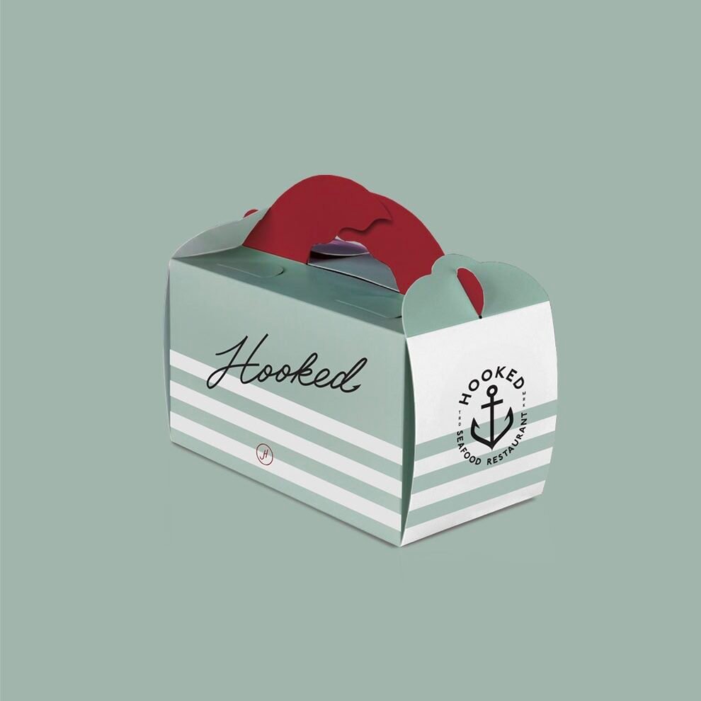 hooked packaging graphic